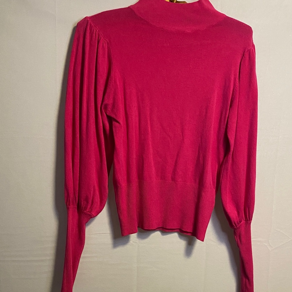 Elegant Fuchsia Turtleneck Sweater